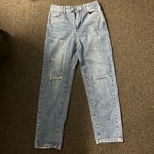 Light wash ripped jeans